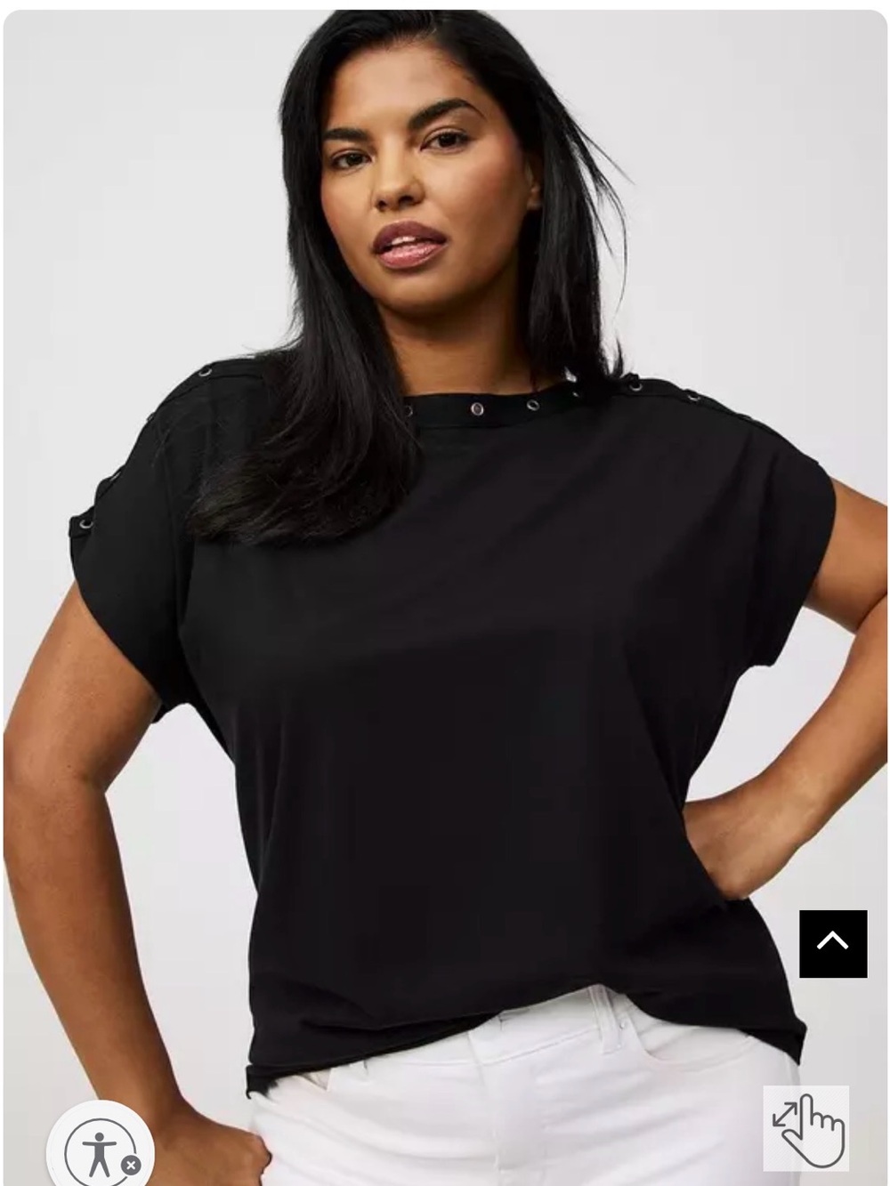 Torrid jersey lace up dolman top size 00